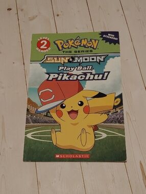 Pokemon The Series Play Ball, Pikachu! Easy Reader Book Learners Scholastic